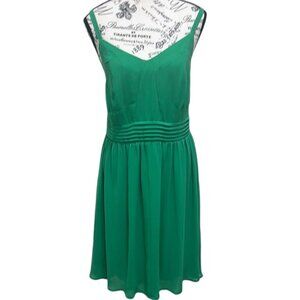 Torrid Emerald Green Chiffon Skater Dress – Plus Size 0X/12 – EUC